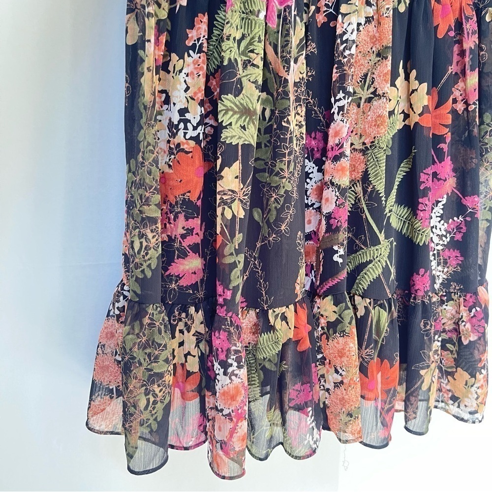 Melonie T Floral Ruffle Dress Size 6 | Whimsigoth‎ Fairycore Sheer Sleeve Dress - Picture 8 of 15